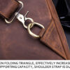 Bull Captain Crossbody Bag Crazy Horse Leather Men Sling Chest Bags - Image 5