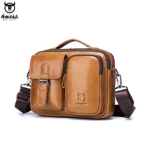 Bull Captain leather bag business briefcase Laptop Bags - Image 3