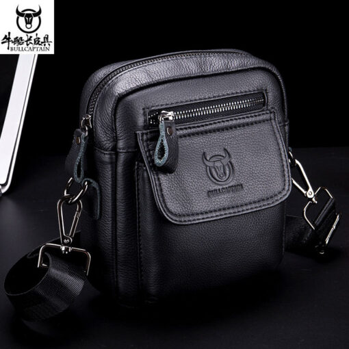 Bull captain leather Bag Men Small Shoulder Bags Casual Messenger bags Short And Long - Image 9