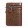 Bull Captain Men??s Genuine Leather Wallet Bifold Zippers Purse - Image 14