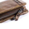 Bull Captain Men??s Genuine Leather Wallet Bifold Zippers Purse - Image 13