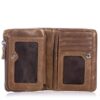 Bull Captain Men??s Genuine Leather Wallet Bifold Zippers Purse - Image 11