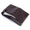 Bull Captain Men??s Genuine Leather Wallet Bifold Zippers Purse - Image 6