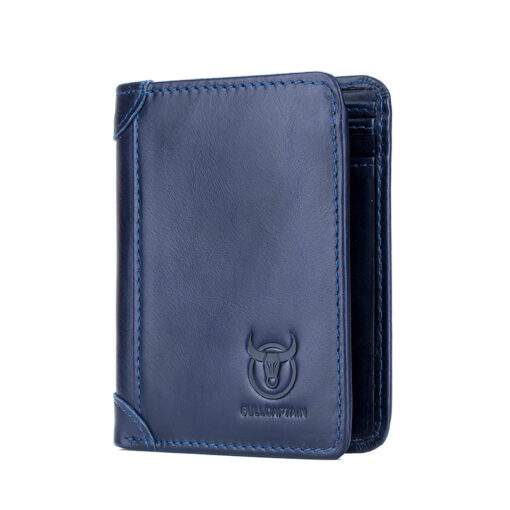 Bull Captain Mens Wallet Bifold Leather Wallet With 2 ID Windown - Image 2