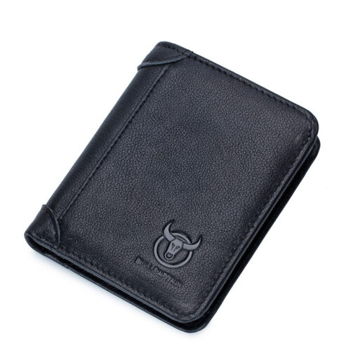 Bull Captain Mens Wallet Bifold Leather Wallet With 2 ID Windown - Image 21