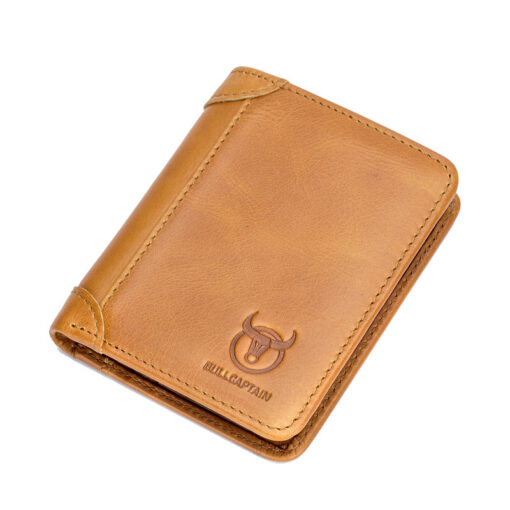 Bull Captain Mens Wallet Bifold Leather Wallet With 2 ID Windown - Image 18