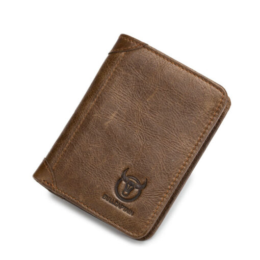 Bull Captain Mens Wallet Bifold Leather Wallet With 2 ID Windown - Image 14