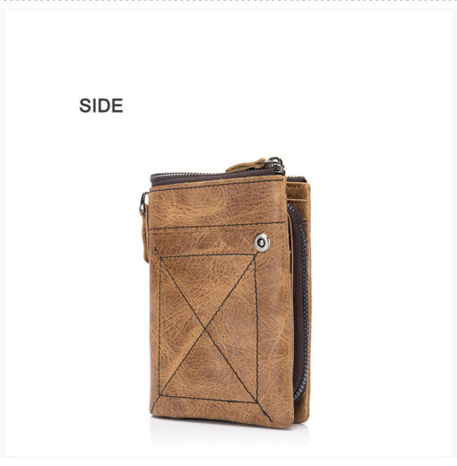 Bull Captain Vintage Men Wallet Leather Short Purse Coin Pocket - Image 6