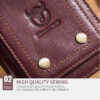 Bullcaptain Men Genuine Leather RFID Blocking Zipper Coin Wallet - Image 5