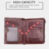 Bullcaptain Men Genuine Leather RFID Blocking Zipper Coin Wallet - Image 9
