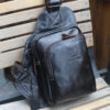 Bull Captain Men Bags Shoulder Leather Sling Cross Body Bag Chest Pack - Image 2