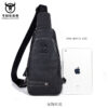 Bull Captain Men Leather Sling Bag for Men Chest Bags Crossbody Pack - Image 4
