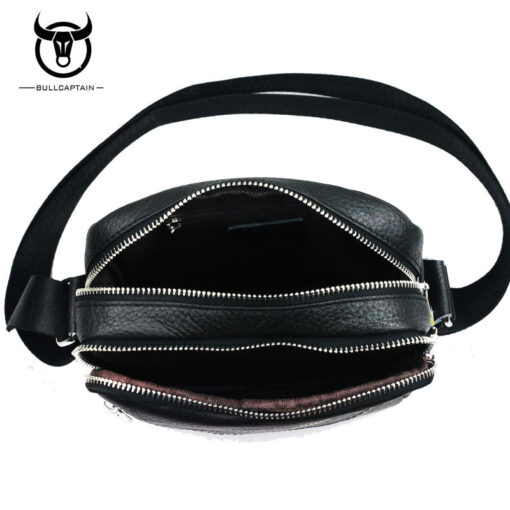 Bull captain leather Bag Men Small Shoulder Bags Casual Messenger bags - Image 3