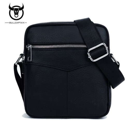 Bull captain leather Bag Men Small Shoulder Bags Casual Messenger bags - Image 5