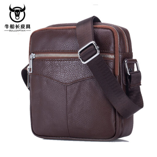 Bull captain leather Bag Men Small Shoulder Bags Casual Messenger bags