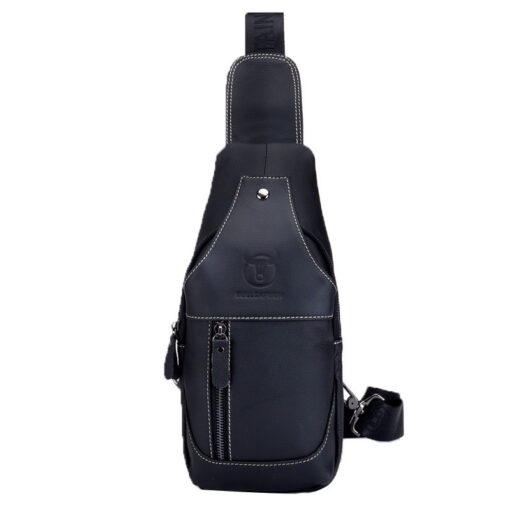 Bull Captain Crossbody Bag Genuine Leather Men Sling Chest Bags - Image 2