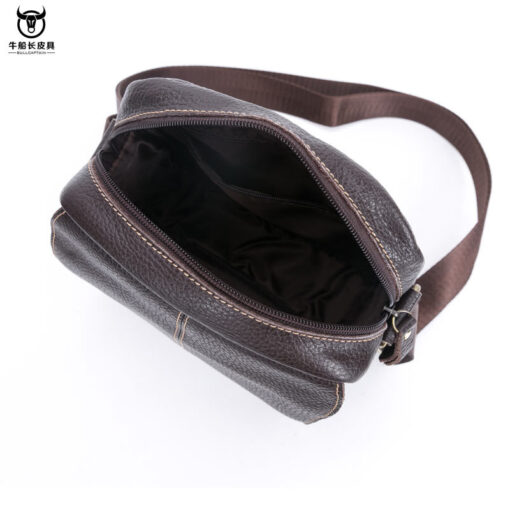Bull captain leather Bag Men Small Shoulder Bags Casual Messenger bags - Image 8