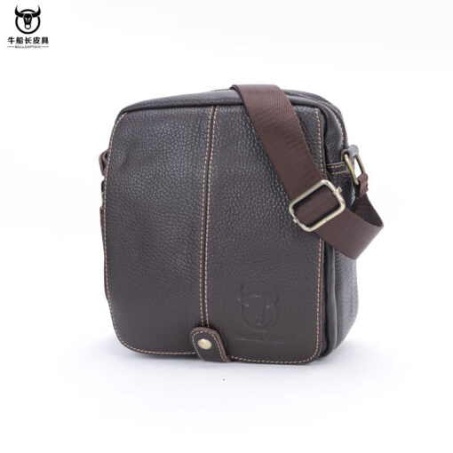 Bull captain leather Bag Men Small Shoulder Bags Casual Messenger bags - Image 2