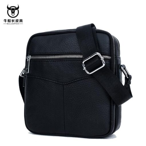 Bull captain leather Bag Men Small Shoulder Bags Casual Messenger bags - Image 7