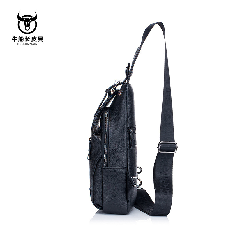 Men Genuine Leather Large Capacity Shoulder Bag Crossbody Bag For ...