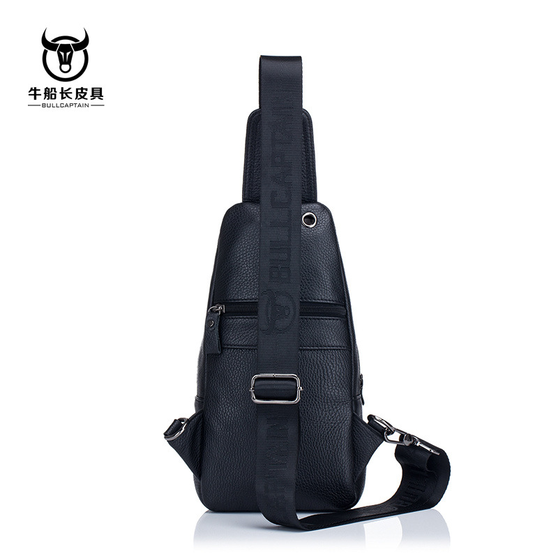 Men Genuine Leather Large Capacity Shoulder Bag Crossbody Bag For ...