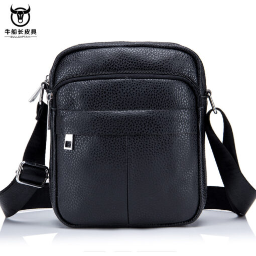 Bull captain leather Bag Men Small Shoulder Bags Casual Messenger bags - Image 3