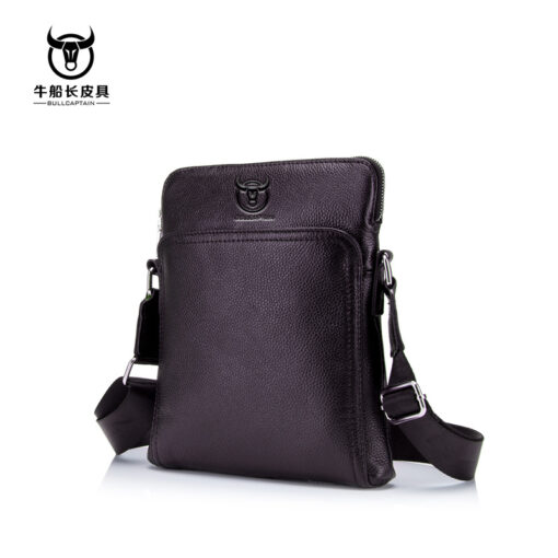 Bull Captain Men Bag Genuine Leather Shoulder Messenger Bag - Image 3
