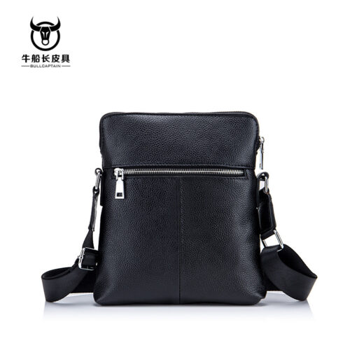 Bull Captain Men Bag Genuine Leather Shoulder Messenger Bag - Image 4