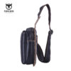 Bull Captain Men Bags Shoulder Leather Sling Cross Body Bag Chest Pack - Image 5