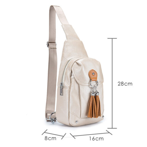 Bull Captain Leather Men Sling Shoulder Crossbody Bags Backpack Colorful - Image 7