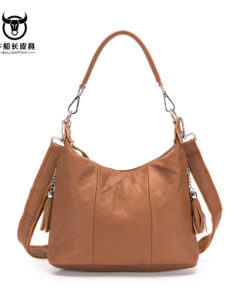 Bull Captain Leather Women Shoulder Crossbody Bag Travel Handbag Colorful