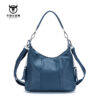 Bull Captain Leather Women Shoulder Crossbody Bag Travel Handbag Colorful - Image 3