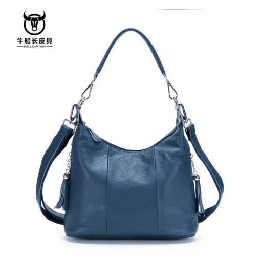 Bull Captain Leather Women Shoulder Crossbody Bag Travel Handbag Colorful - Image 3