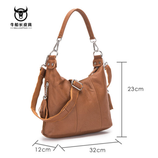 Bull Captain Leather Women Shoulder Crossbody Bag Travel Handbag Colorful - Image 7