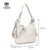 Bull Captain Leather Women Shoulder Crossbody Bag Travel Handbag Colorful - Image 9