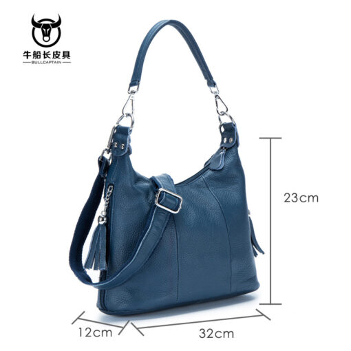 Bull Captain Leather Women Shoulder Crossbody Bag Travel Handbag Colorful - Image 10