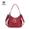 Bull Captain Leather Women Shoulder Crossbody Bag Travel Handbag Colorful - Image 11
