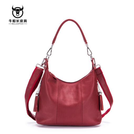 Bull Captain Leather Women Shoulder Crossbody Bag Travel Handbag Colorful - Image 11