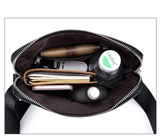 Bull Captain Men Bag Genuine Leather Shoulder Messenger Bag - Image 7