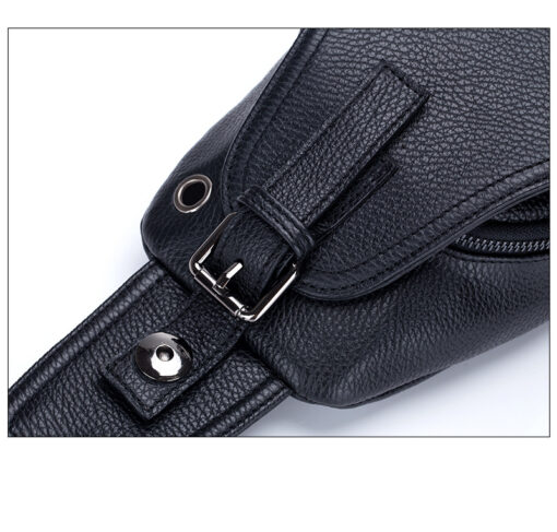 Men Genuine Leather Large Capacity Shoulder Bag Crossbody Bag For Business - Image 14