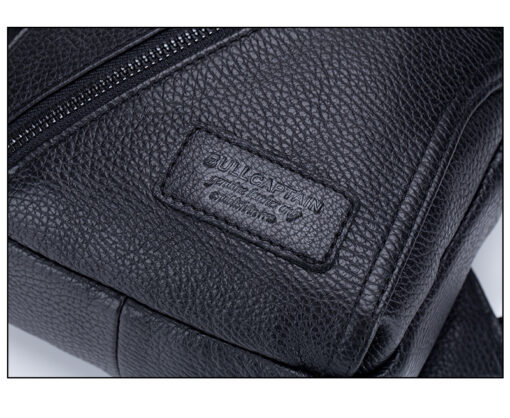 Men Genuine Leather Large Capacity Shoulder Bag Crossbody Bag For Business - Image 15