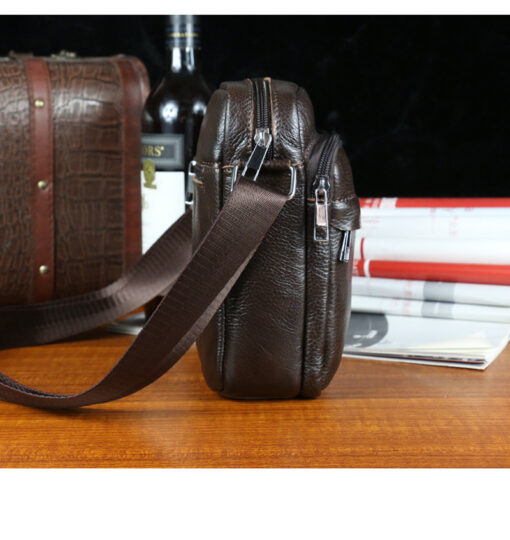 Bull captain leather Bag Men Small Shoulder Bags Casual Messenger bags - Image 4