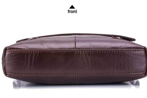 Leather Men Shoulder Bags Casual Retro Men Messenger Bag Bull Captain - Image 9