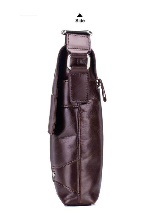 Leather Men Shoulder Bags Casual Retro Men Messenger Bag Bull Captain - Image 10