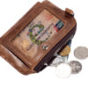 Bull Captain Men Wallets Bifold Leather Vintage Purse With 2 ID Window - Image 9