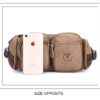 Bull Captain Leather Men's Travel Waist Bags Funny Waist Chest Pack - Image 2