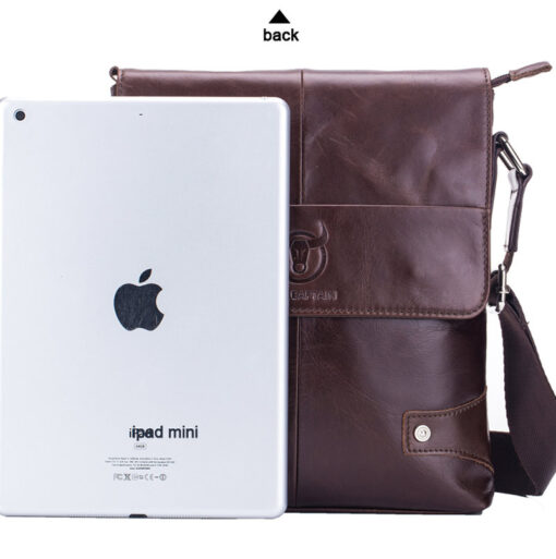 Leather Men Shoulder Bags Casual Retro Men Messenger Bag Bull Captain - Image 13