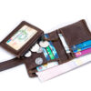 Bull Captain Men Wallet Leather Front Pocket Bifold Zipper Coin Purse - Image 9