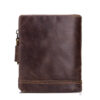 Bull Captain Men Wallet Leather Front Pocket Bifold Zipper Coin Purse - Image 10