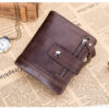 Bull Captain Men Wallet Leather Front Pocket Bifold Zipper Coin Purse - Image 12